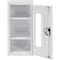 Global Industrial Assembled Clear View Wall Storage Cabinet, 13-3/4x12-3/4x30, Off White 270017WH - alternate 7
